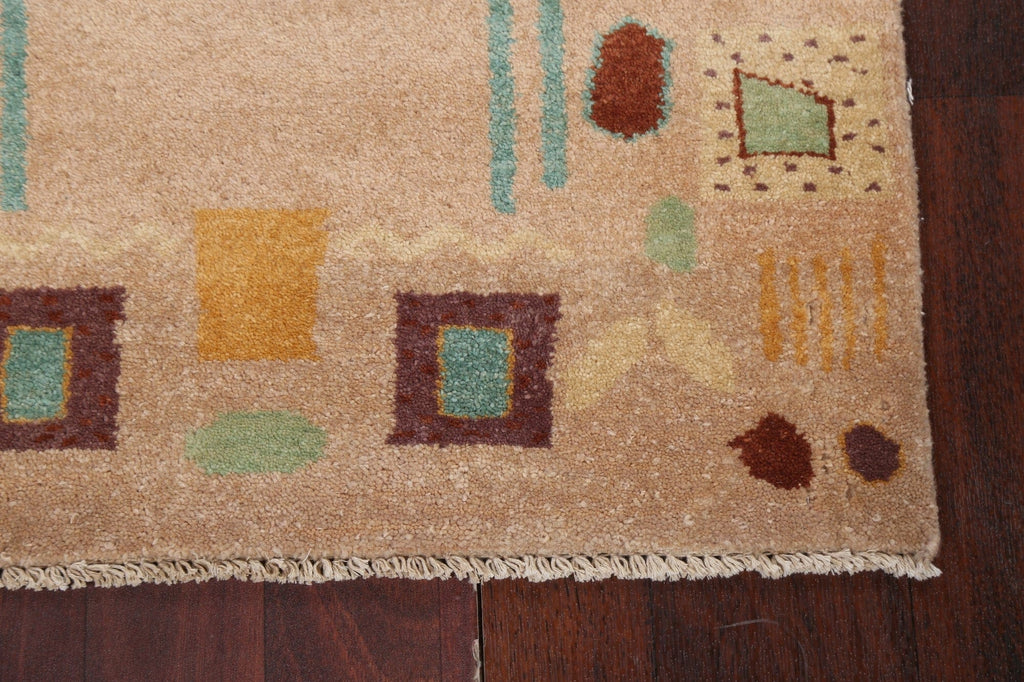 Handmade Wool Gabbeh Kashkoli Oriental Rug 2x3