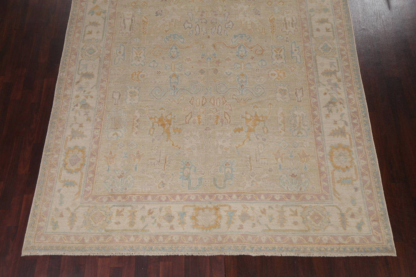 Vegetable Dye Oushak Oriental Turkish Rug 8x10