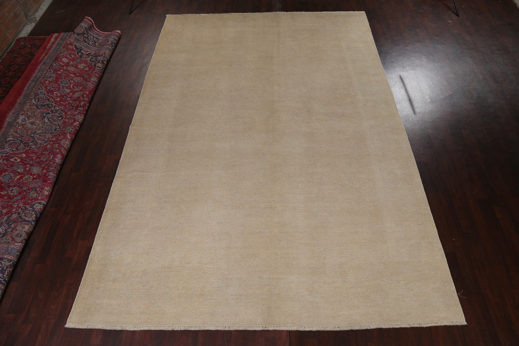 Vegetable Dye Muted Oushak Oriental Large Rug 10x15