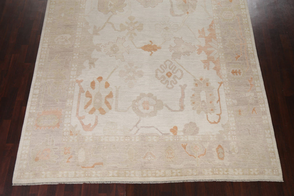 Vegetable Dye Oushak Turkish Wool Rug 9x12