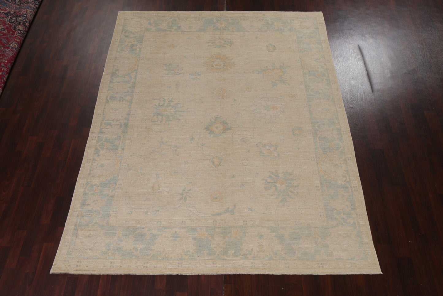 Vegetable Dye Wool Oushak Turkish Area Rug 8x10