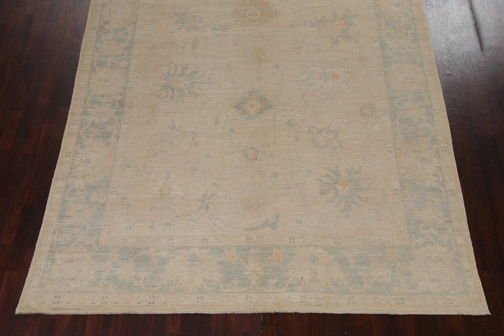 Vegetable Dye Wool Oushak Turkish Area Rug 8x10