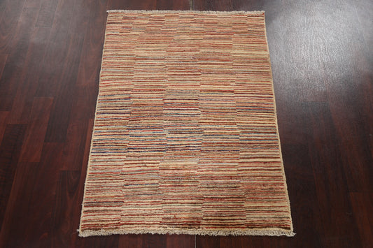 Handmade Gabbeh Kashkoli Oriental Wool Rug 2x3