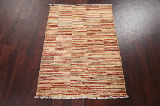 Hand-Knotted Gabbeh Kashkoli Oriental Rug 3x4