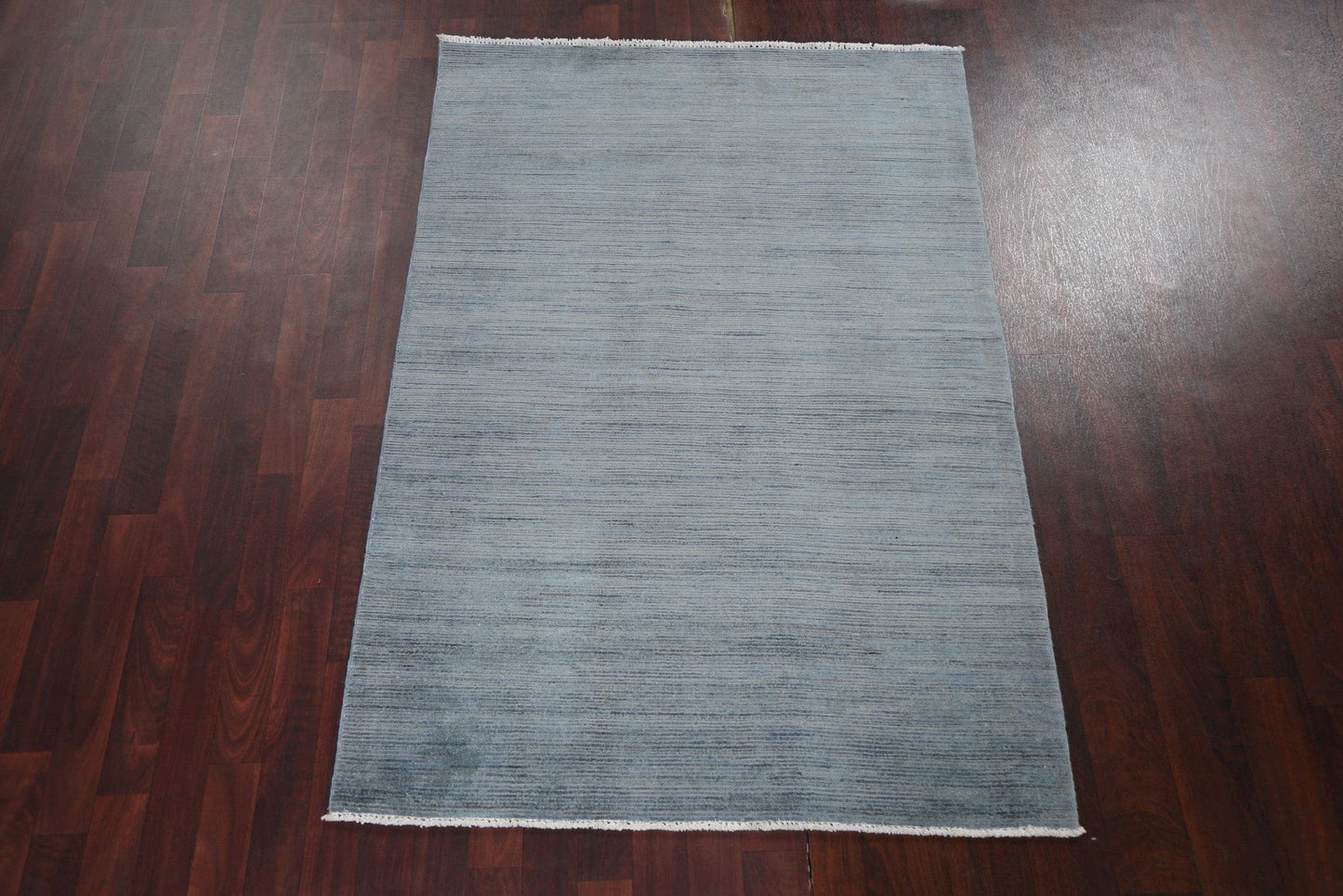 Contemporary Gabbeh Kashkoli Gray Wool Rug 4x6