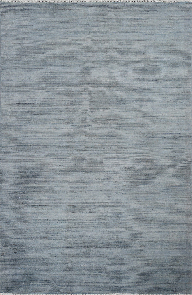 Contemporary Gabbeh Kashkoli Gray Wool Rug 4x6