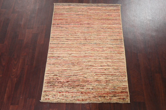 Striped Gabbeh Kashkoli Oriental Wool Rug 3x5