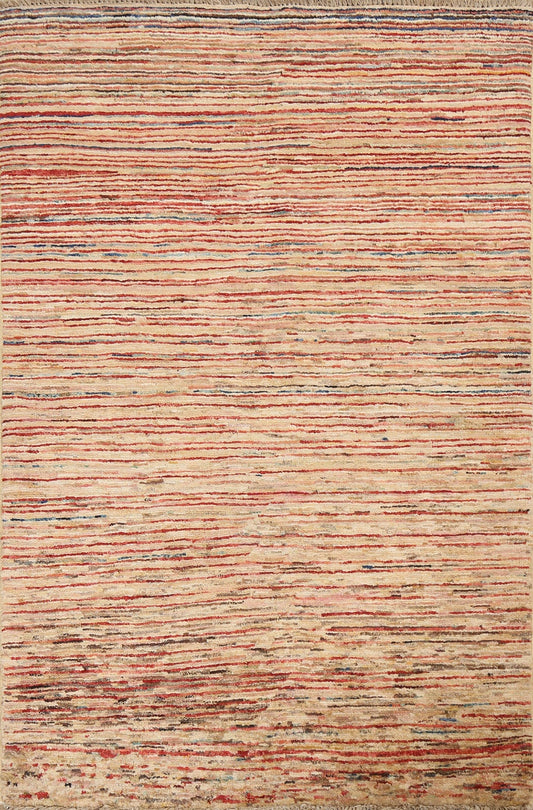 Striped Gabbeh Kashkoli Oriental Wool Rug 3x5