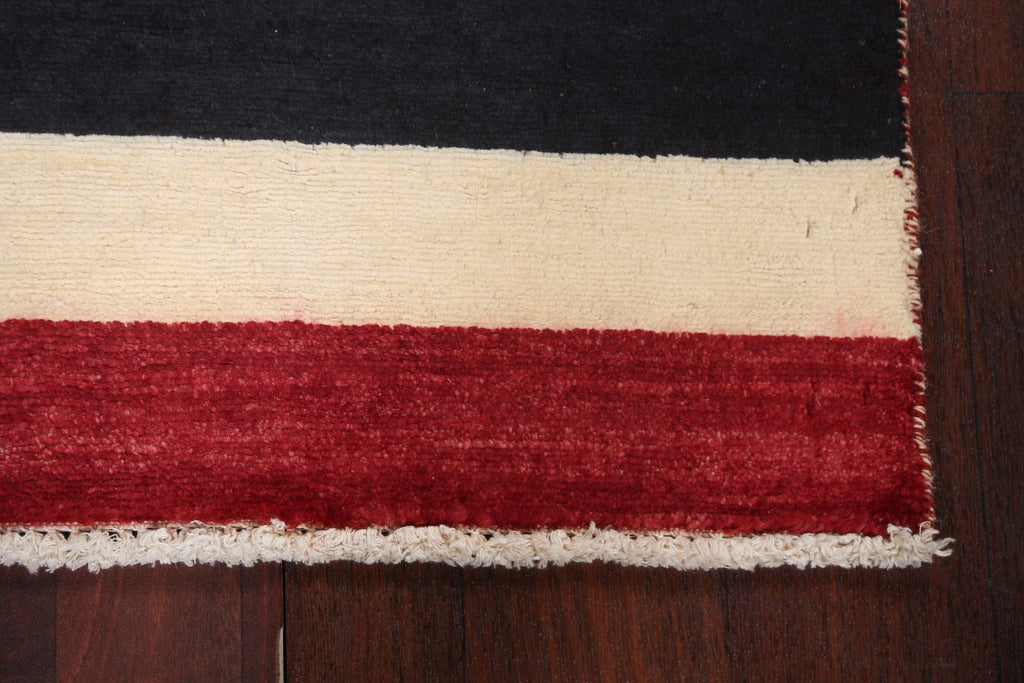 Striped Gabbeh Kashkoli Oriental Handmade Rug 2x3