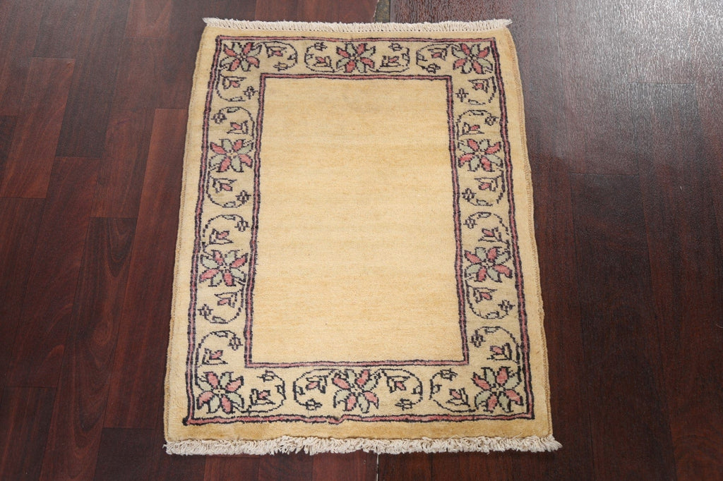 Hand-Knotted Wool Gabbeh Kashkoli Oriental Rug 2x3