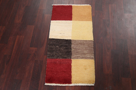 Contemporary Gabbeh Kashkoli Wool Oriental Rug 2x3