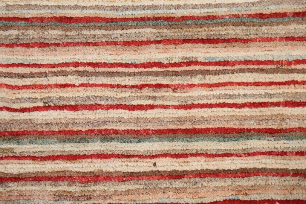 Striped Wool Gabbeh Kashkoli Oriental Rug 1x3