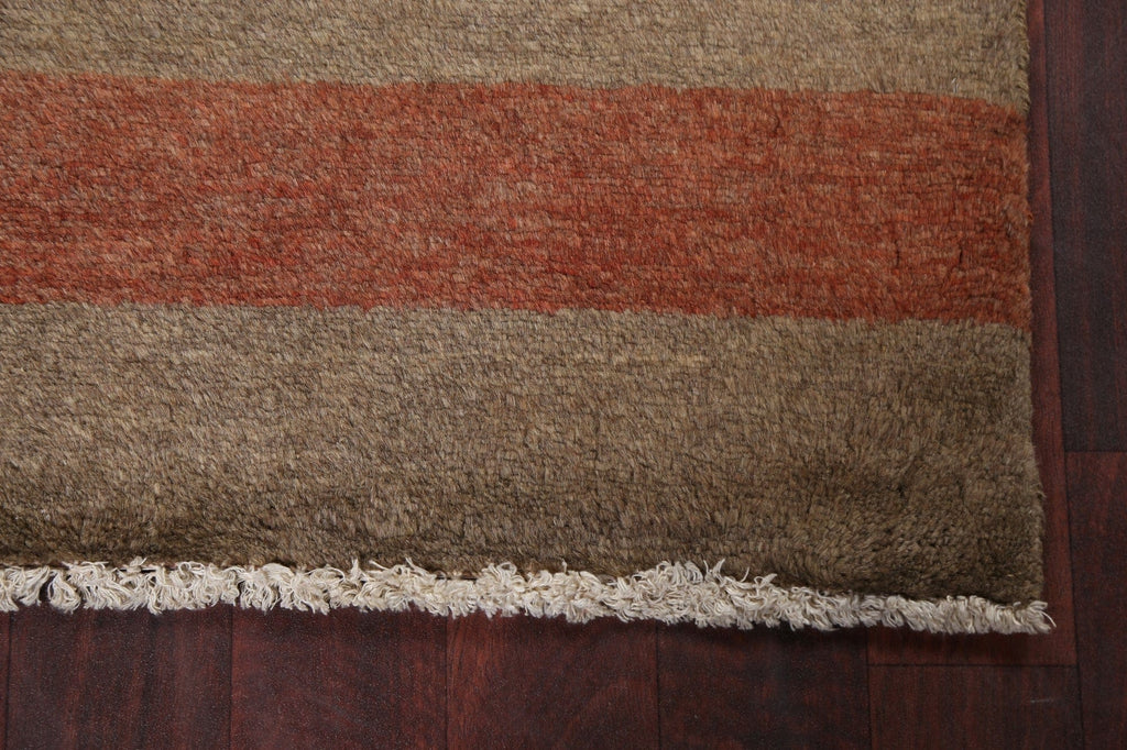 Striped Wool Gabbeh Kashkoli Oriental Rug 2x3