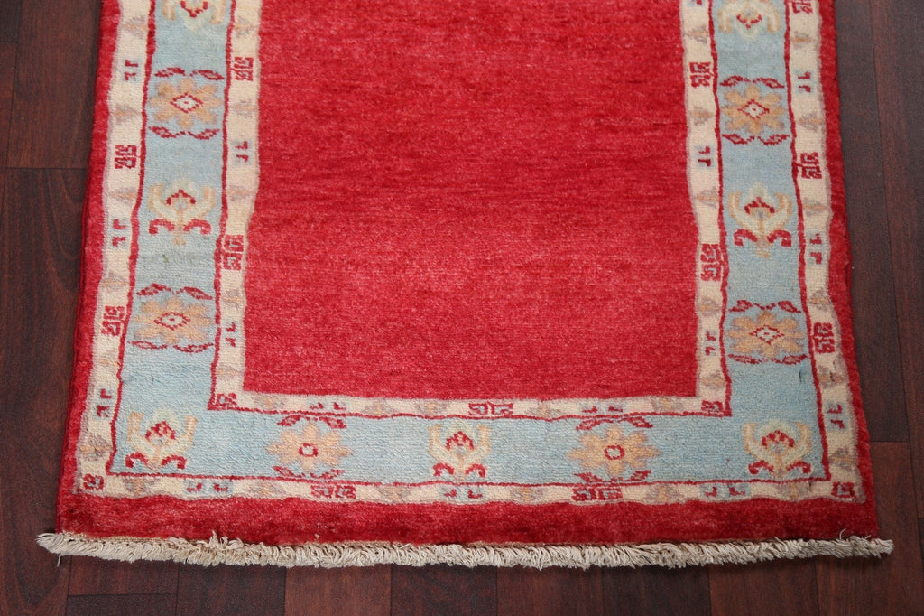 Red Wool Gabbeh Kashkoli Oriental Handmade Rug 2x3