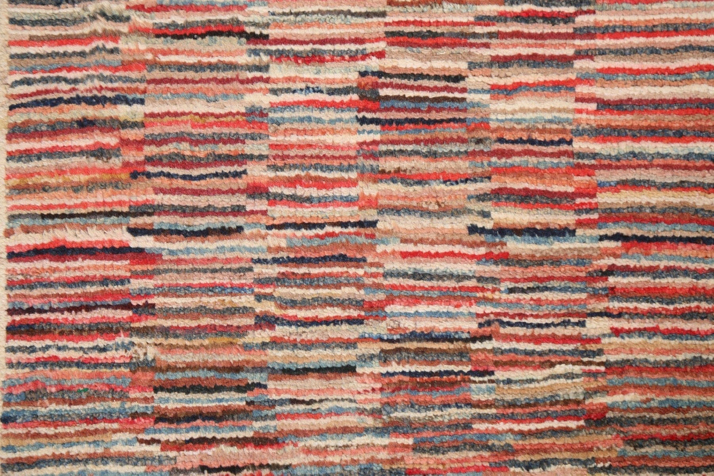 Striped Gabbeh Kashkoli Oriental Wool Rug 2x3