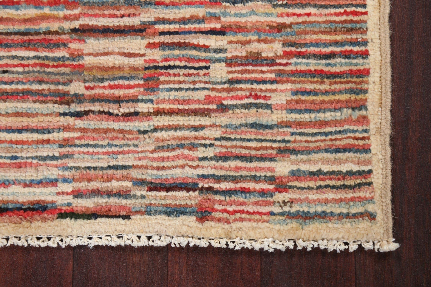 Striped Gabbeh Kashkoli Oriental Wool Rug 2x3