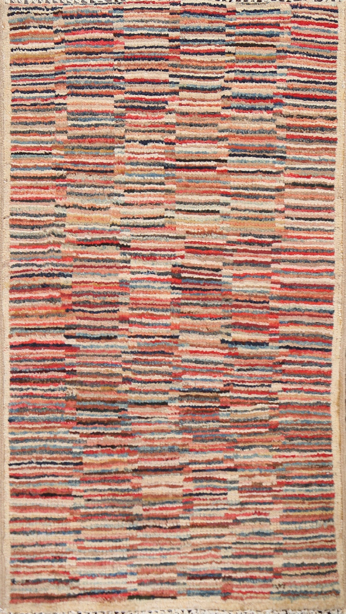 Striped Gabbeh Kashkoli Oriental Wool Rug 2x3