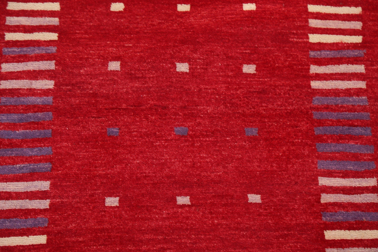 Red Gabbeh Kashkoli Oriental Wool Rug 2x3