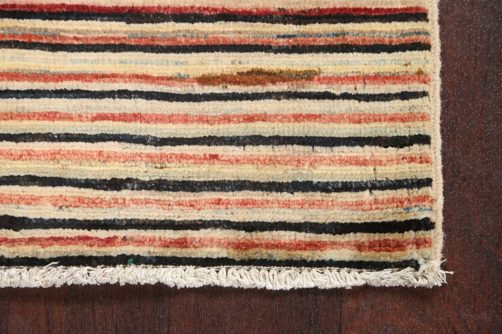 Striped Gabbeh Kashkoli Oriental Handmade Rug 2x3