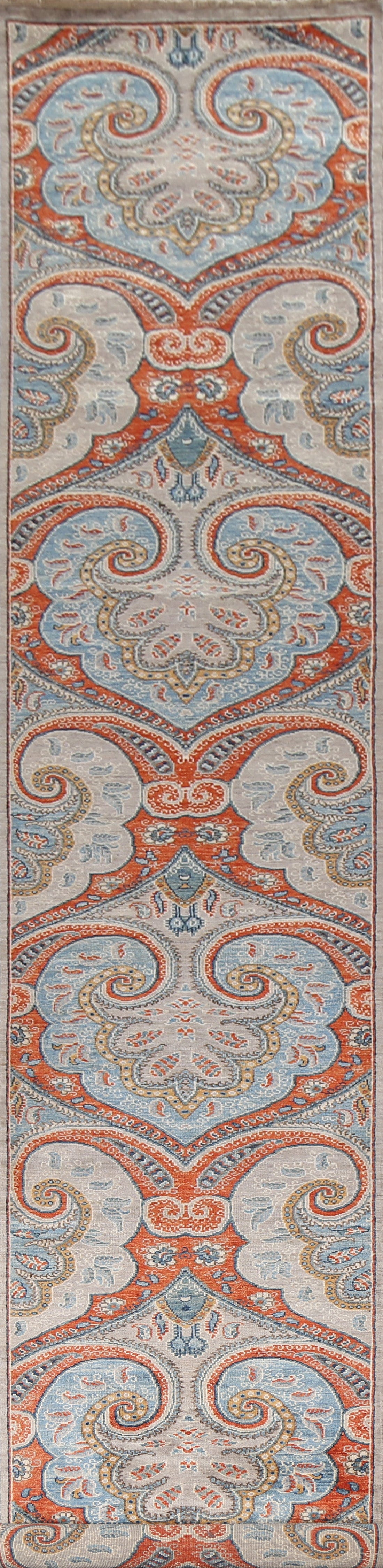 Vegetable Dye Ziegler Oriental Runner Rug 3x19