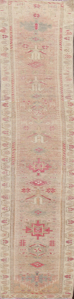 Handmade Wool Oushak Oriental Runner Rug 2x10