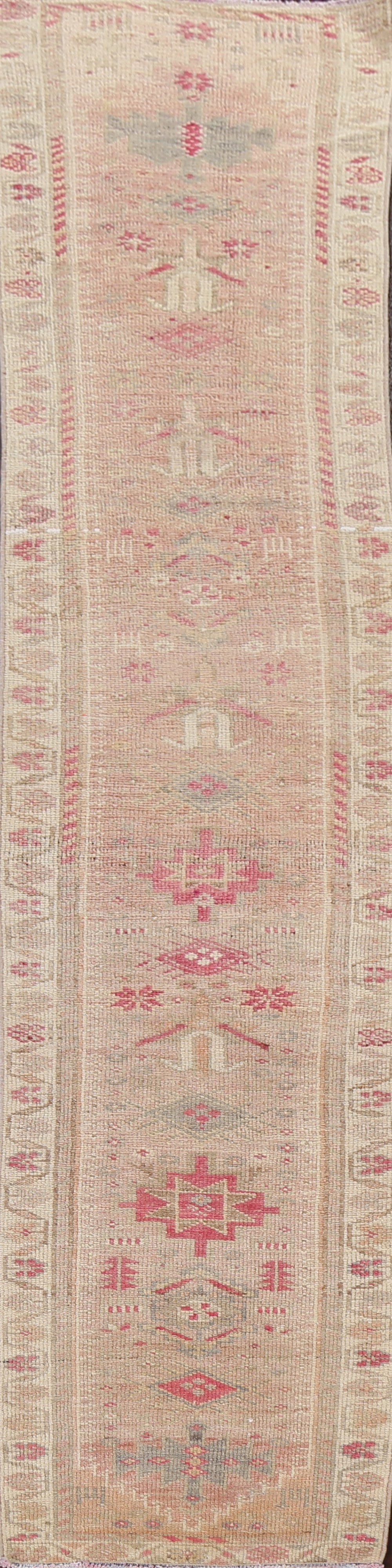 Handmade Wool Oushak Oriental Runner Rug 2x10