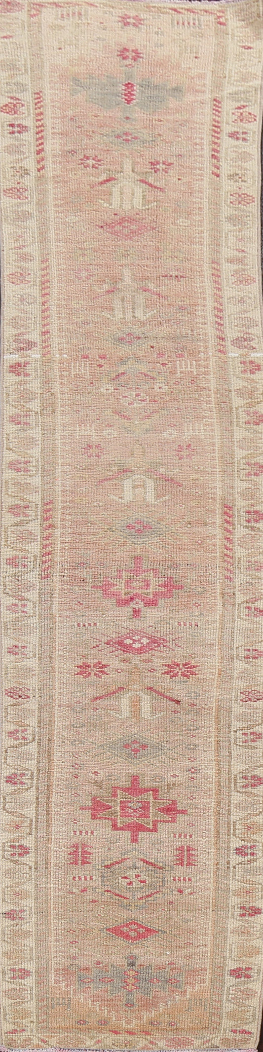 Handmade Wool Oushak Oriental Runner Rug 2x10