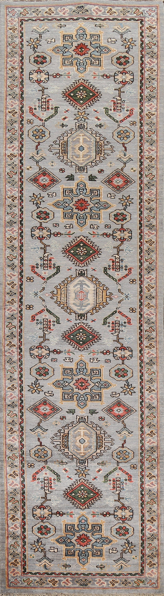 Vegetable Dye Heriz Serapi Oriental Runner Rug 3x11