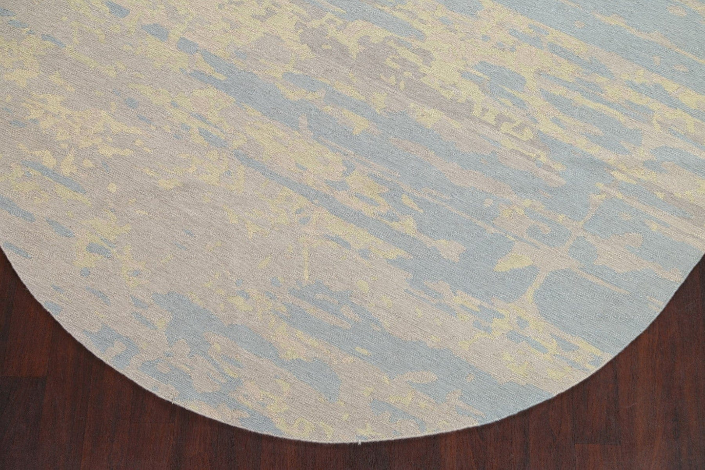 Handmade Wool Abstract Round Modern Rug 8x8