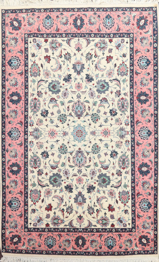 Vegetable Dye Aubusson Oriental Handmade Rug 6x10