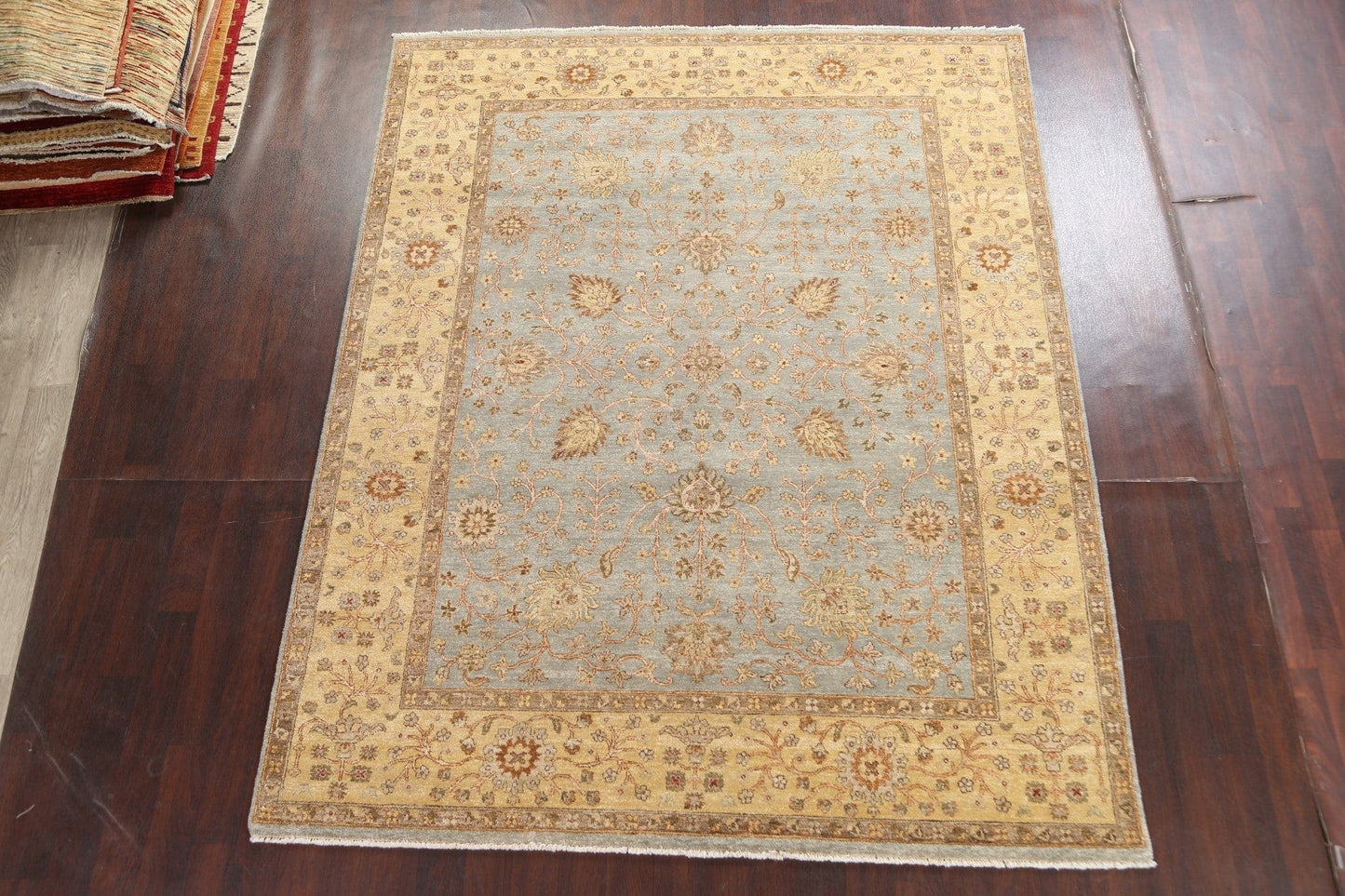 Vegetable Dye Agra Oriental Handmade Rug 8x10