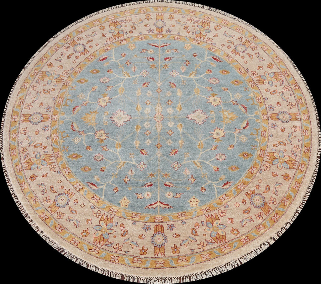 Vegetable Dye Agra Oriental Area Rug 8x8