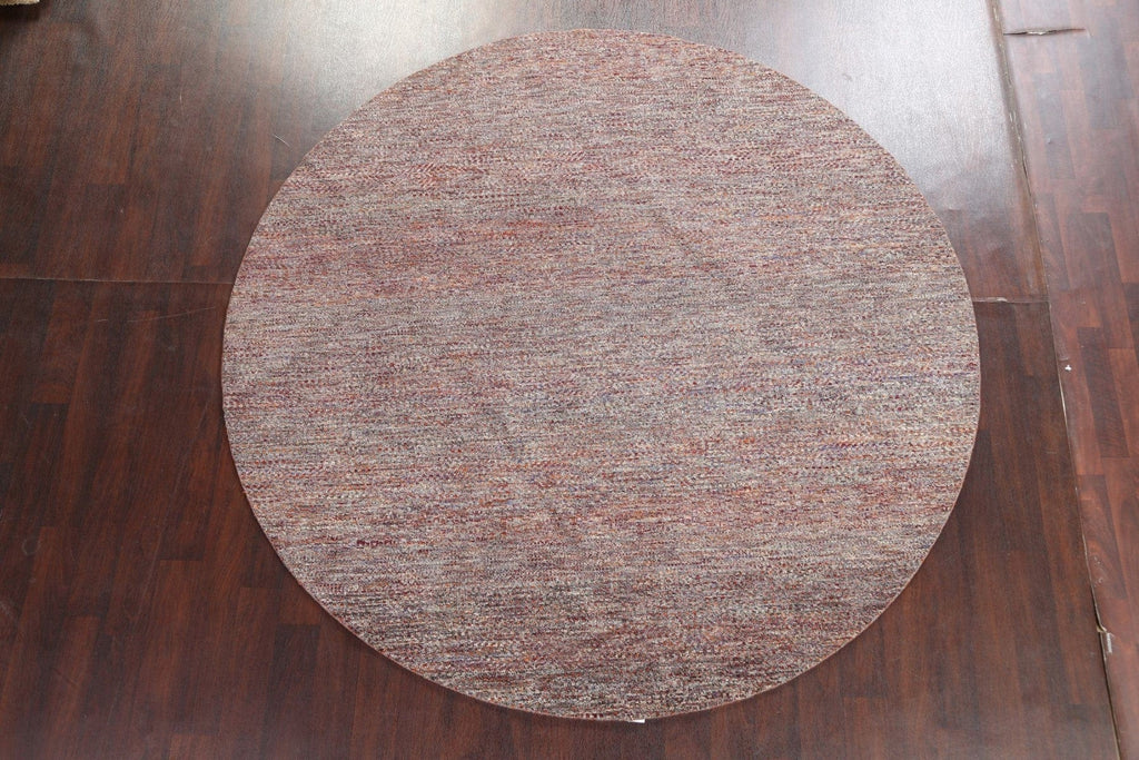 Contemporary Gabbeh Oriental Round Rug 8x8