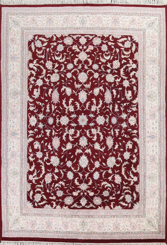 Red Floral Kashan Oriental Area Rug 8x10