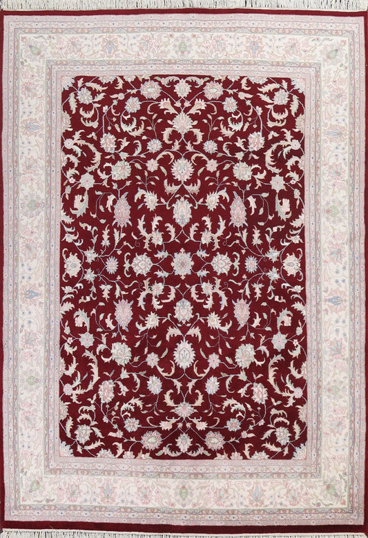 Red Floral Kashan Oriental Area Rug 8x10