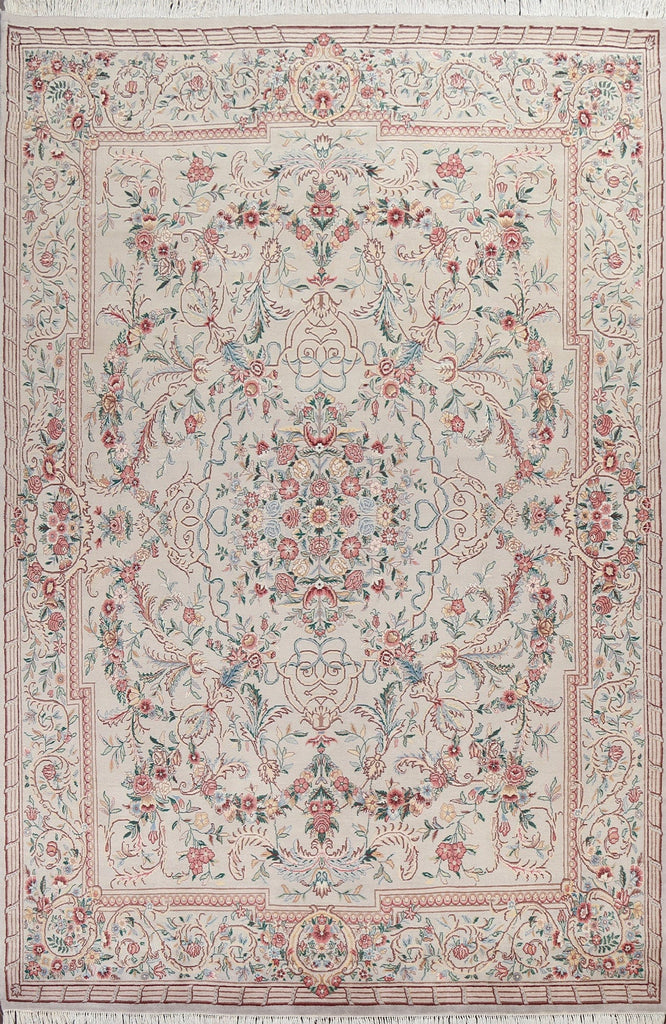 Vegetable Dye Aubusson Oriental Area Rug 8x11