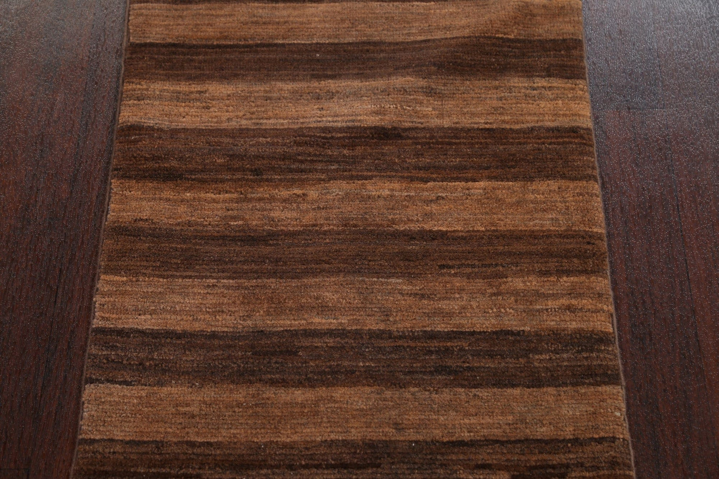 Brown Striped Gabbeh Kashkoli Oriental Rug 2x3