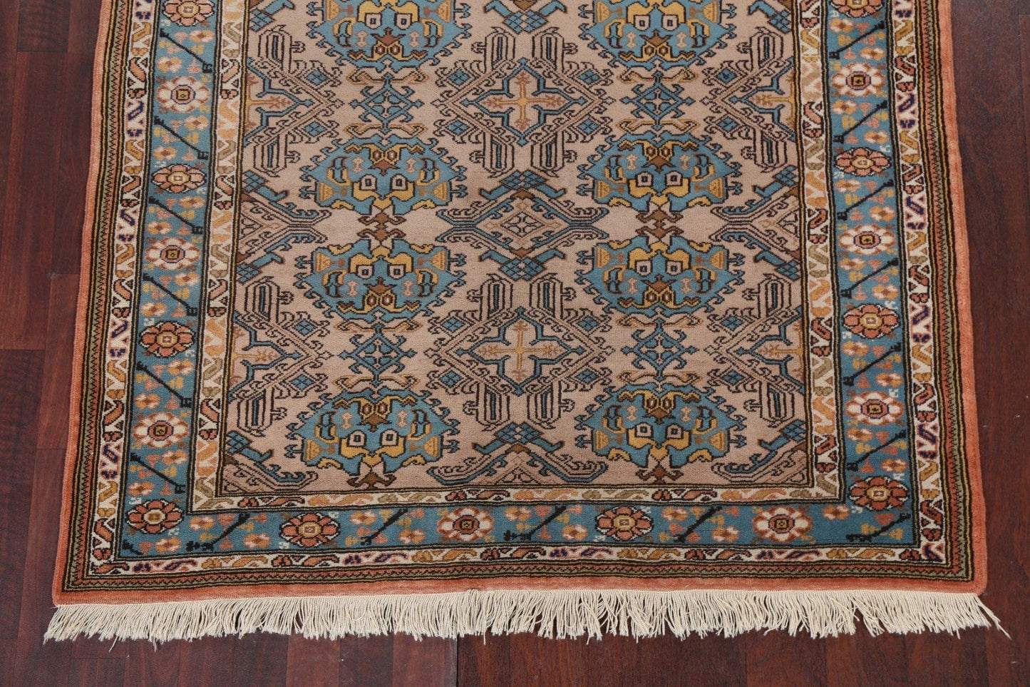 Vintage Wool Anatolian Oriental Turkish Rug 5x7