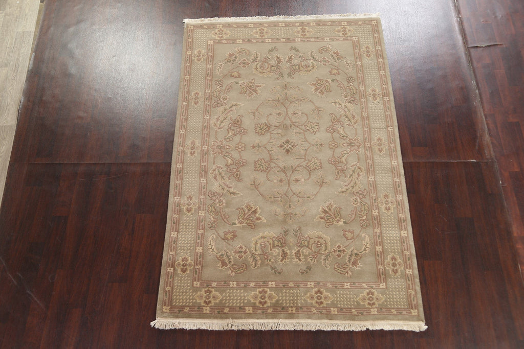 Vegetable Dye Wool Art Deco Oriental Area Rug 6x9