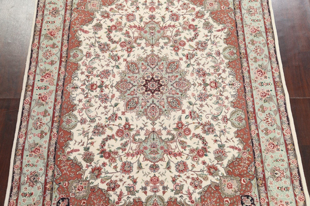 Vegetable Dye Wool Tabriz Oriental Area Rug 8x10