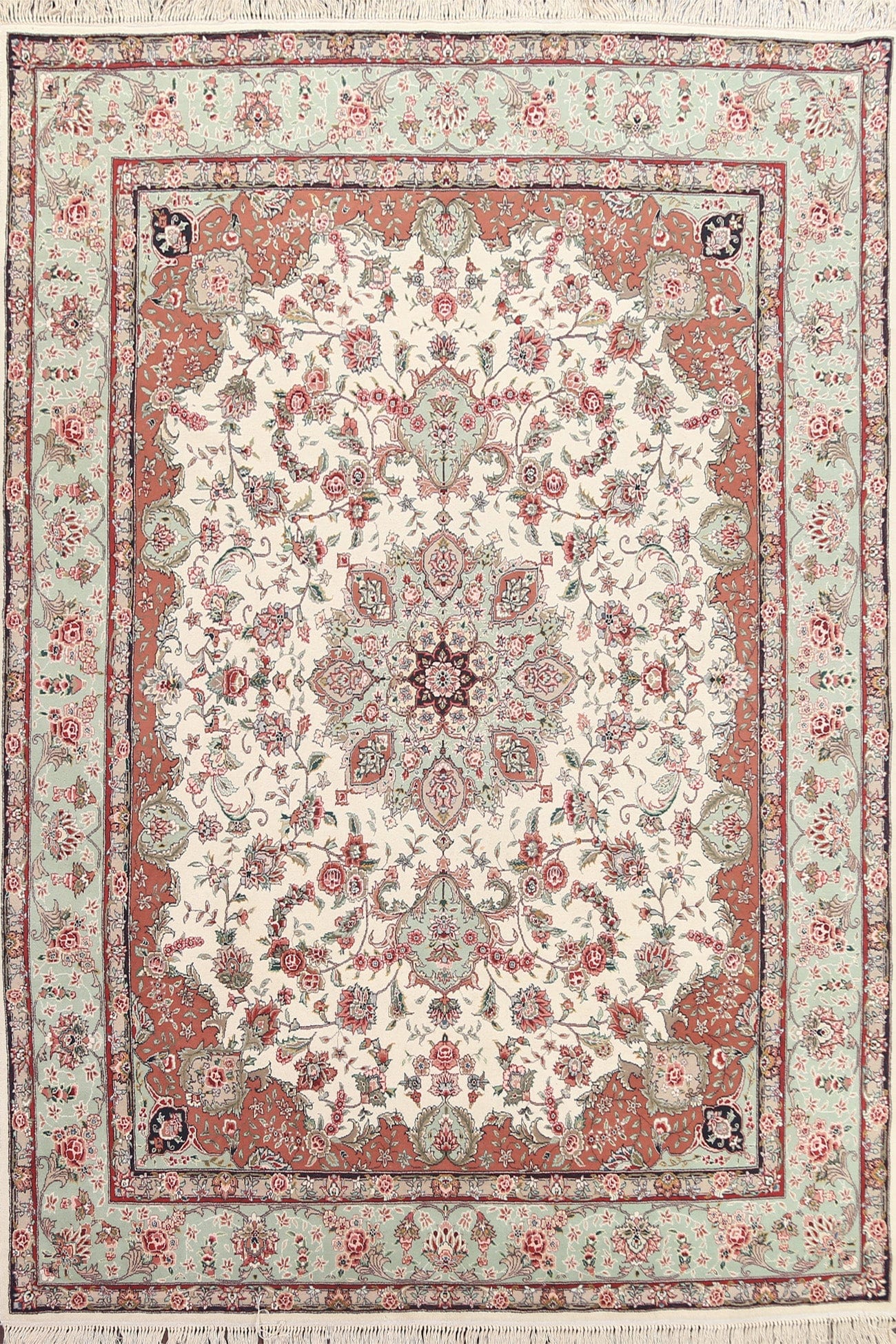 Vegetable Dye Wool Tabriz Oriental Area Rug 8x10