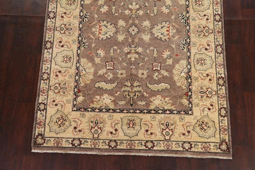 Vegetable Dye Chobi Peshawar Oriental Area Rug 6x8