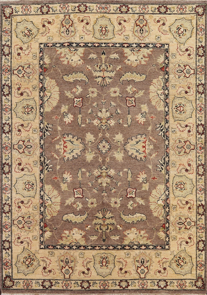 Vegetable Dye Chobi Peshawar Oriental Area Rug 6x8