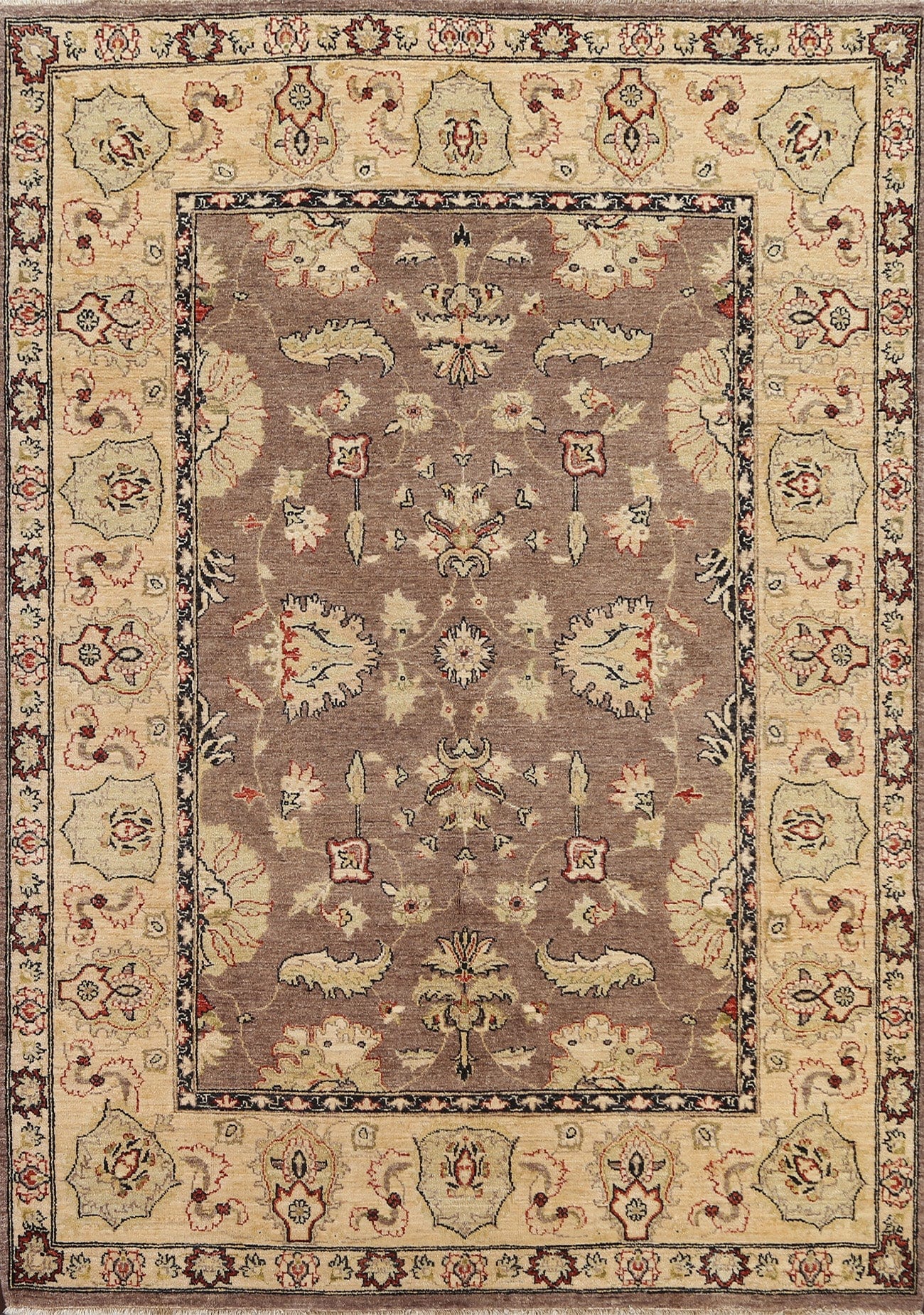 Vegetable Dye Chobi Peshawar Oriental Area Rug 6x8