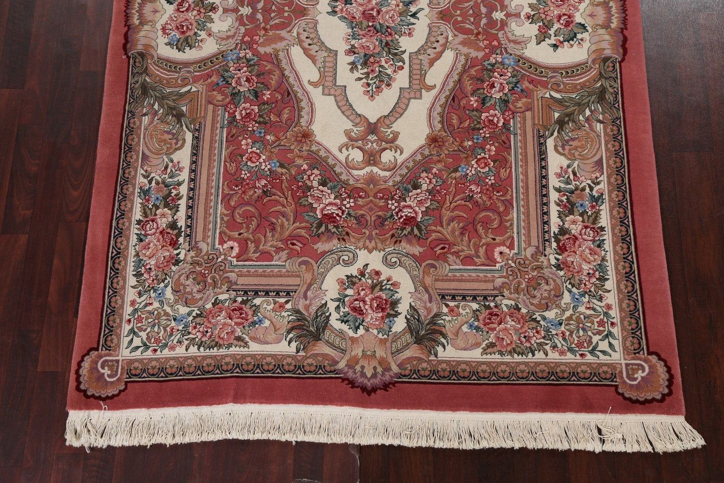 Vegetable Dye Wool Aubusson Oriental Handmade Rug 6x9