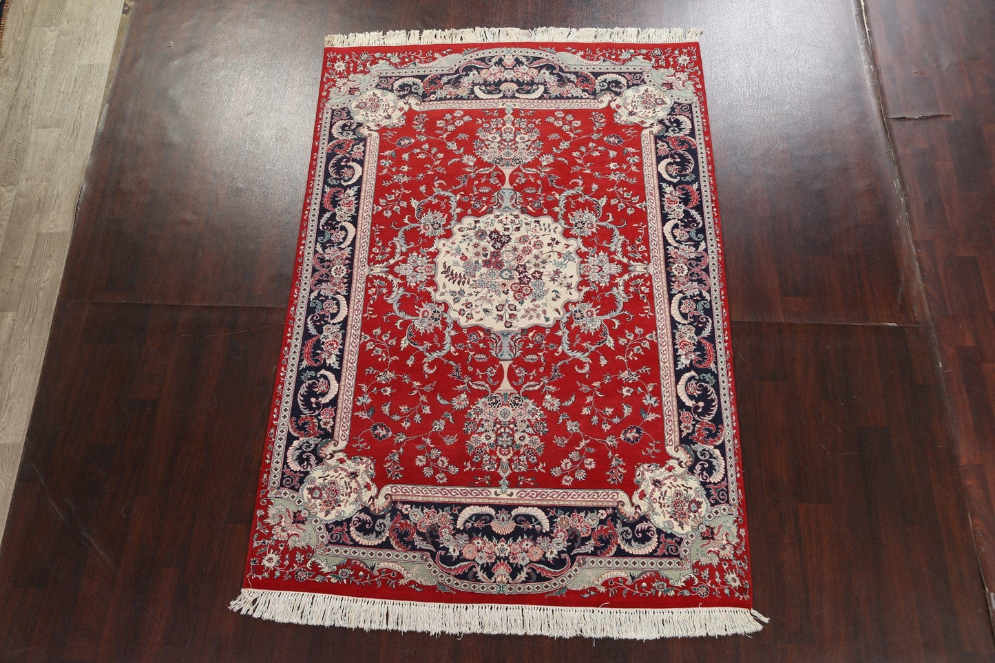 Vegetable Dye Handmade Wool Tabriz Persian Rug 6x9