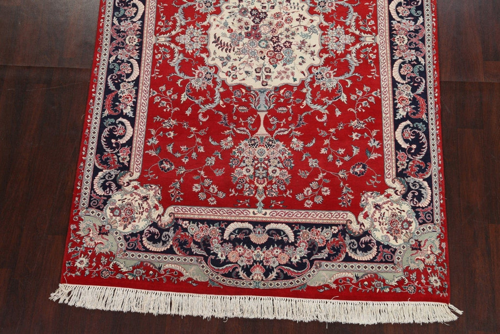 Vegetable Dye Handmade Wool Tabriz Persian Rug 6x9