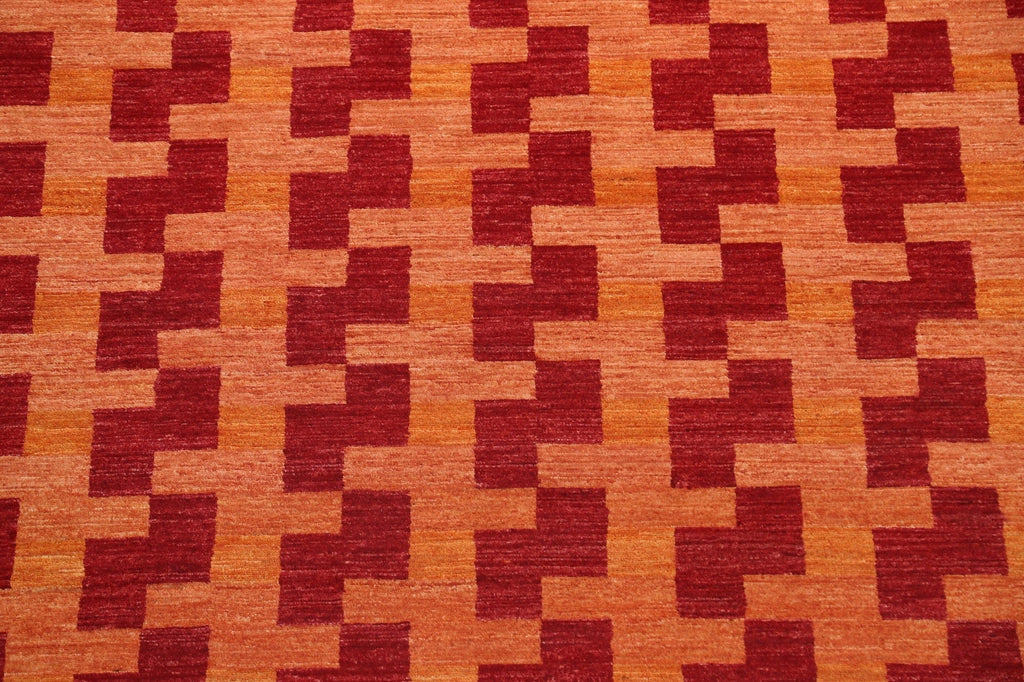 Contemporary Gabbeh Kashkoli Oriental Wool Rug 7x10