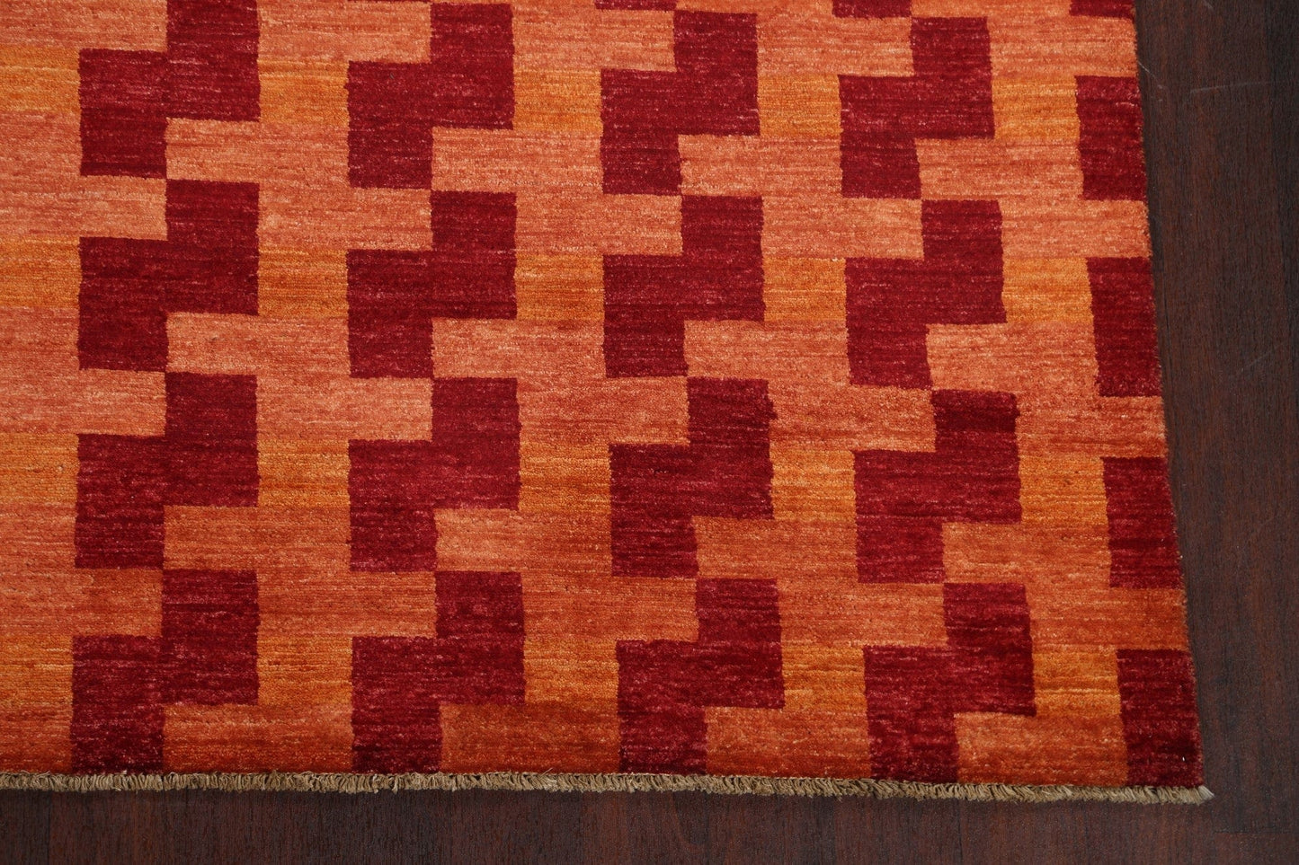 Contemporary Gabbeh Kashkoli Oriental Wool Rug 7x10