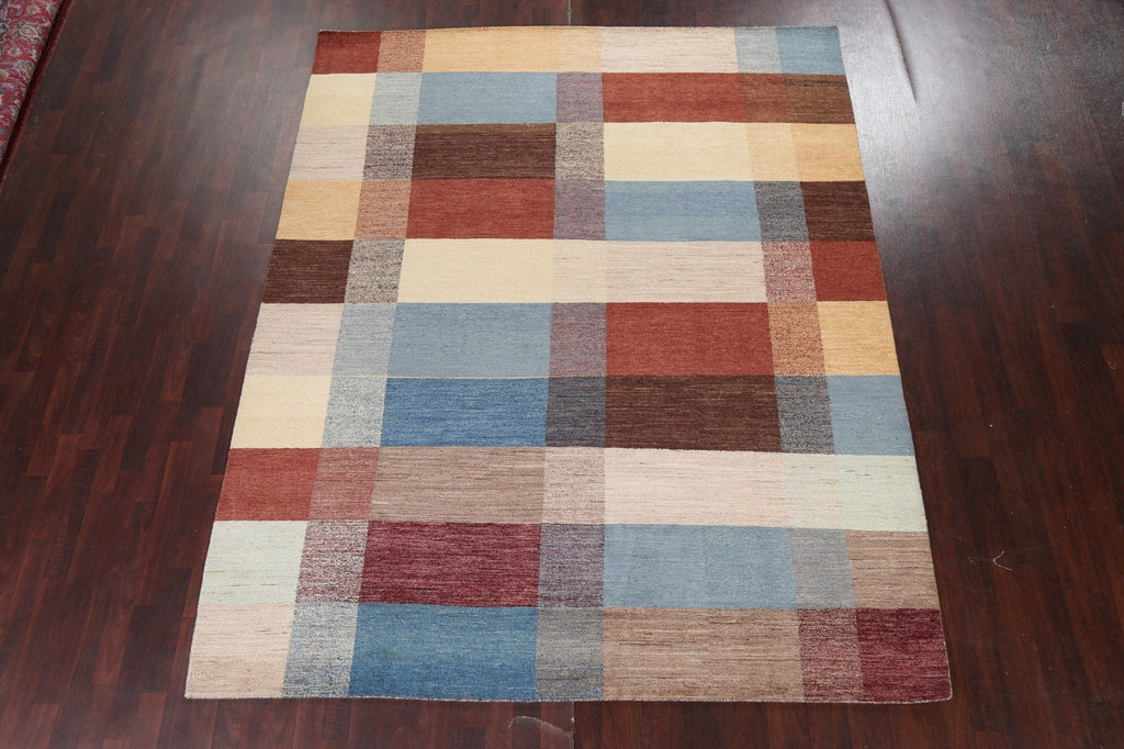 Contemporary Gabbeh Kashkoli Oriental Area Rug 8x10